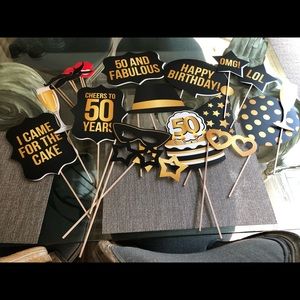 Photo Props for 50th Birthday